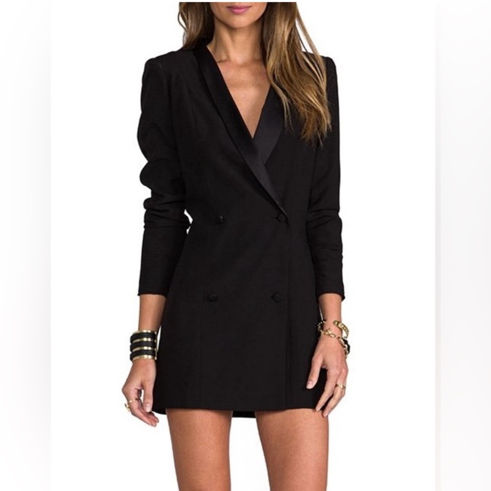 Lovers and Friends Revolve Monica Rose Black Blazer Dress XS